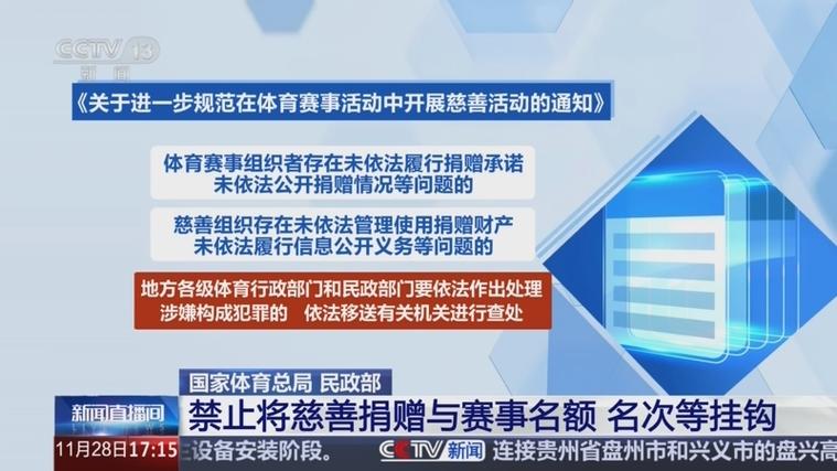 体育赛事慈善活动原则_规范体育赛事慈善活动_慈善捐赠