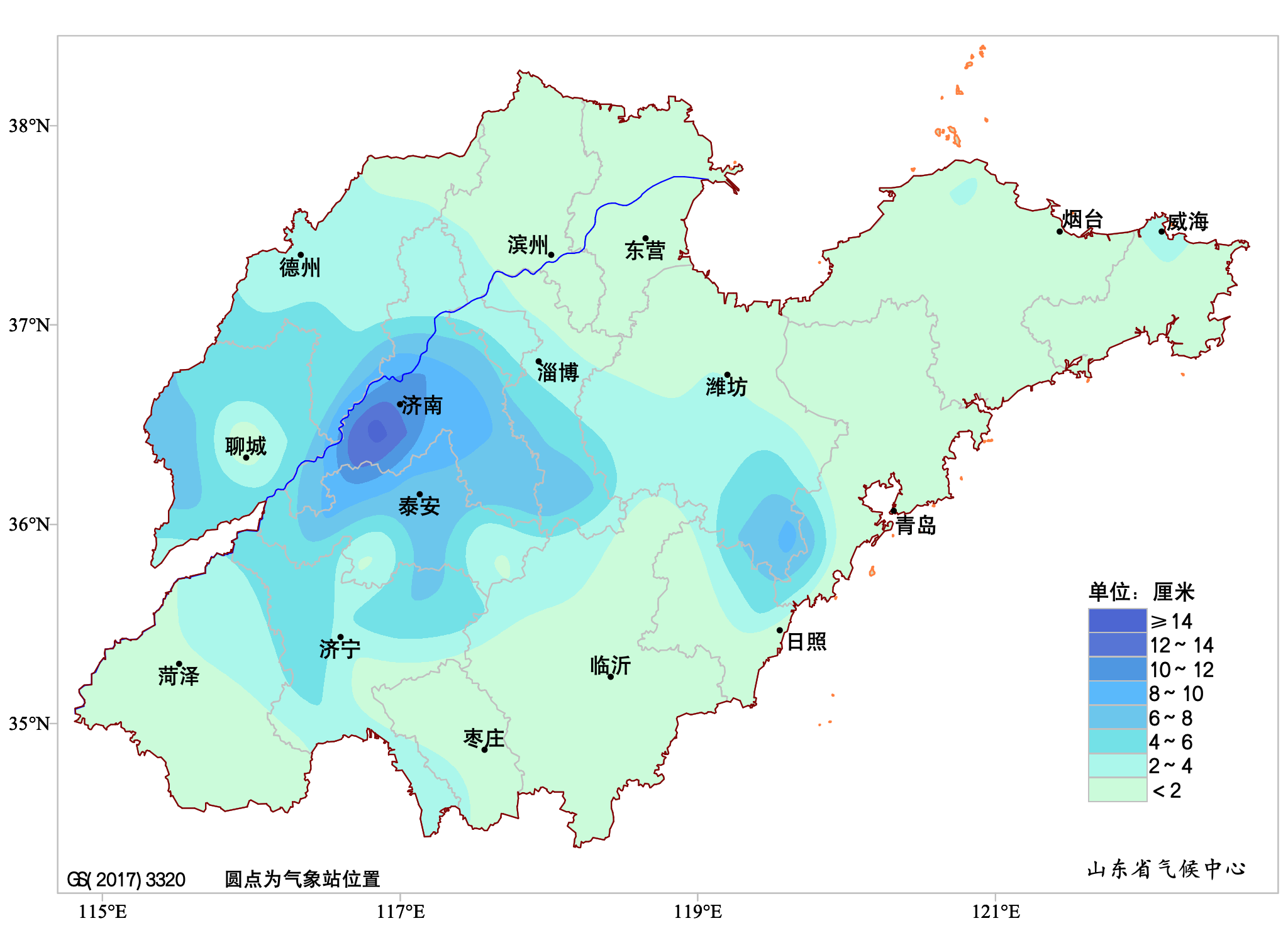 山东平均天气温度_山东的平均气温_