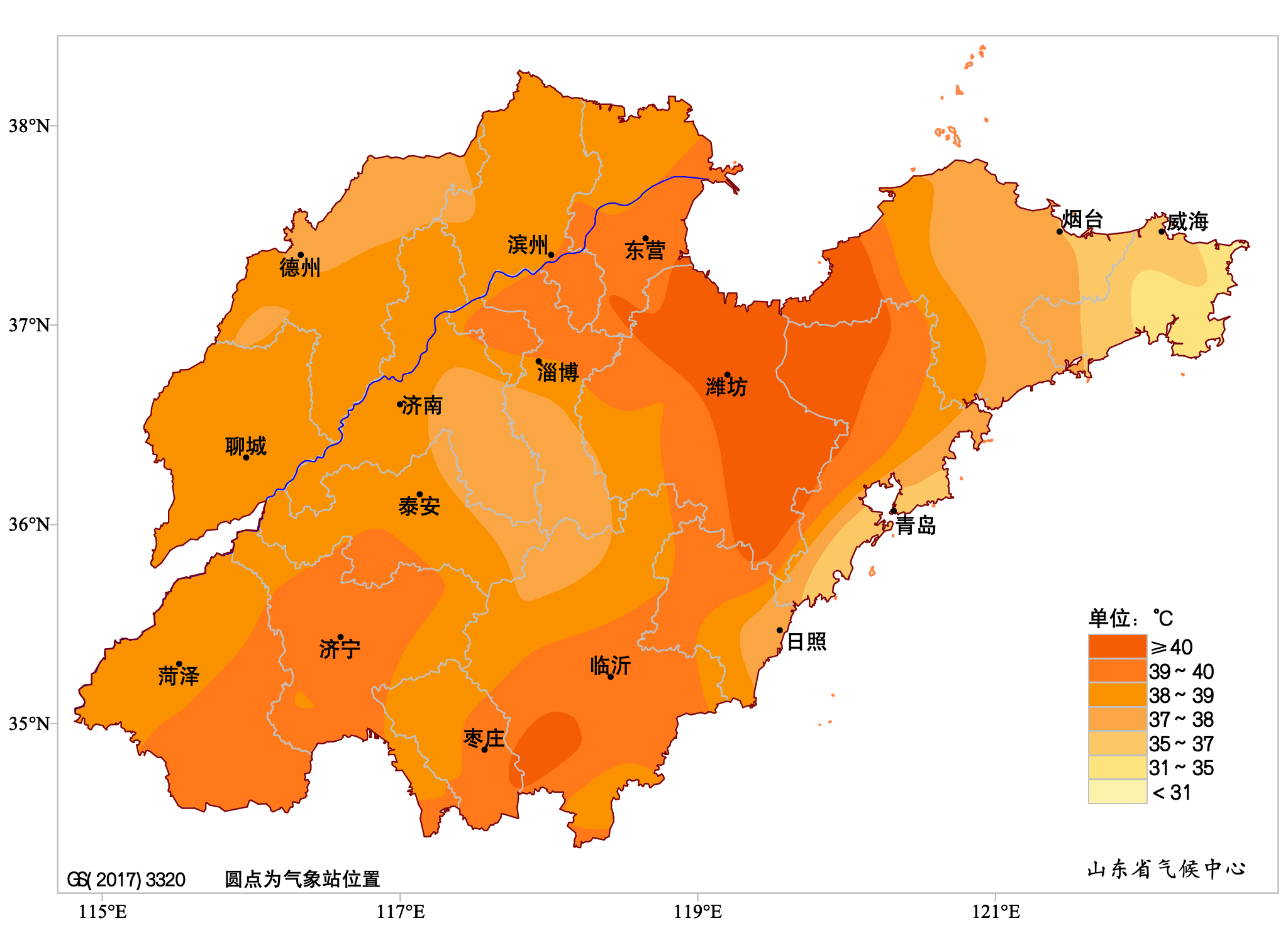 山东的平均气温__山东平均天气温度