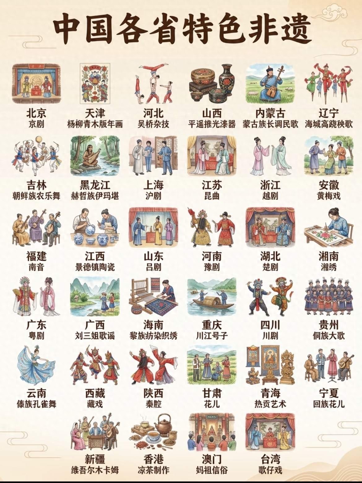中国34省市非遗瑰宝_非遗文化_中华文脉传承