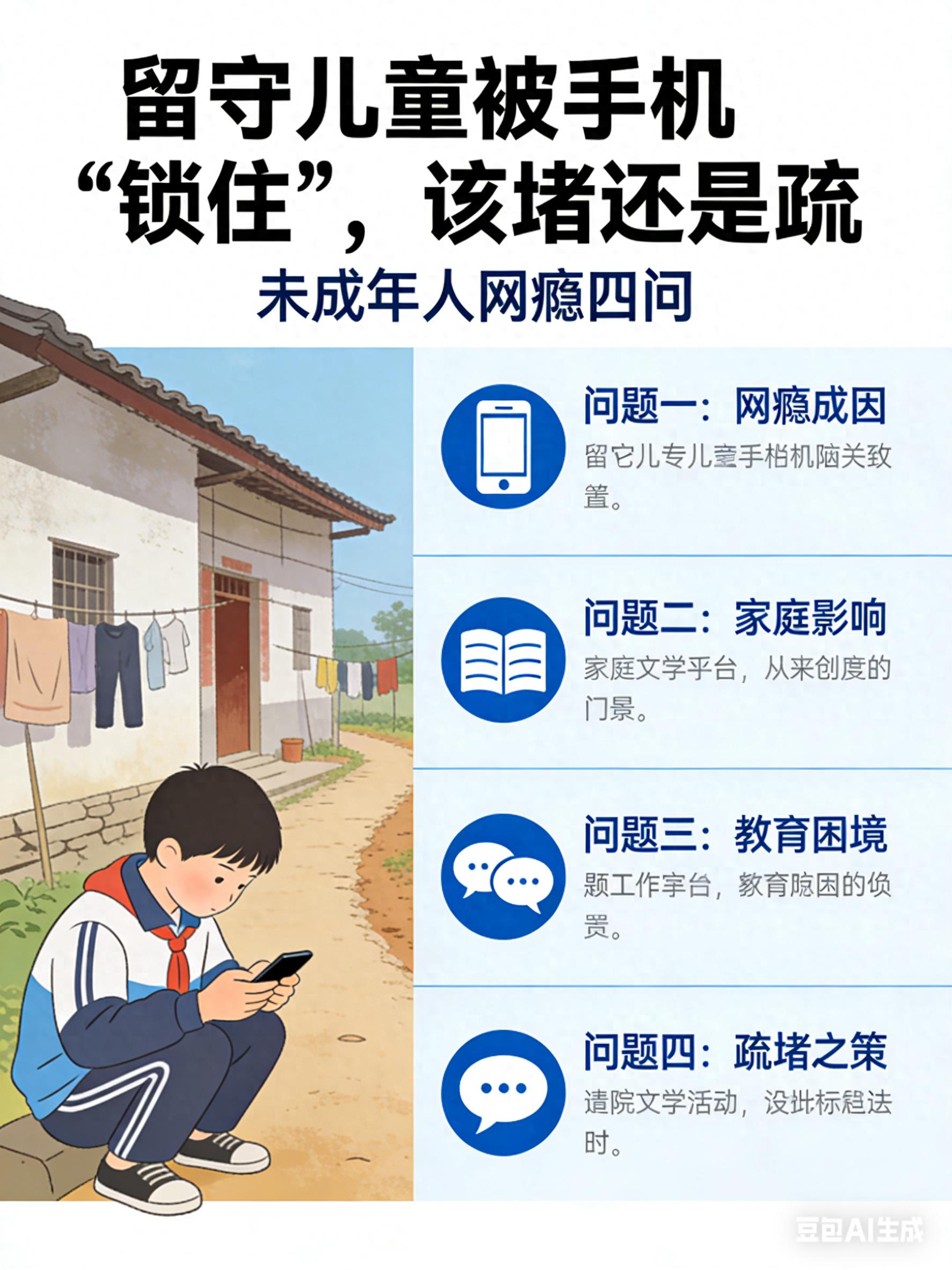 农村教育资源匮乏与情感缺失_留守儿童_留守儿童手机沉迷问题