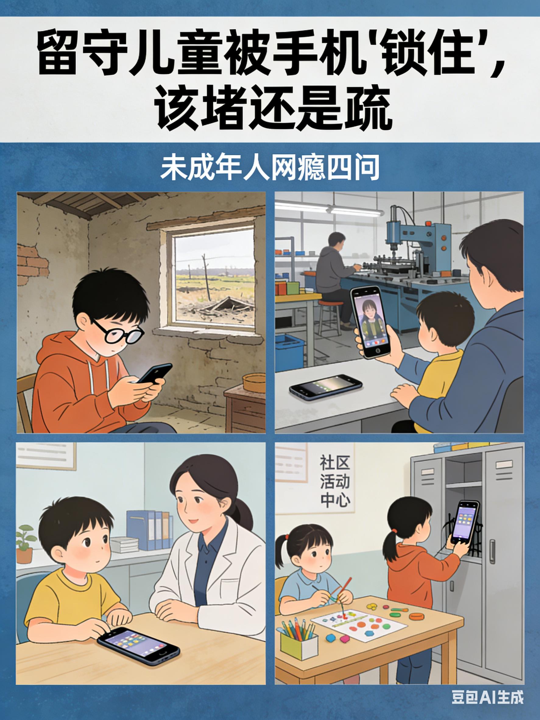留守儿童_留守儿童手机沉迷问题_农村教育资源匮乏与情感缺失