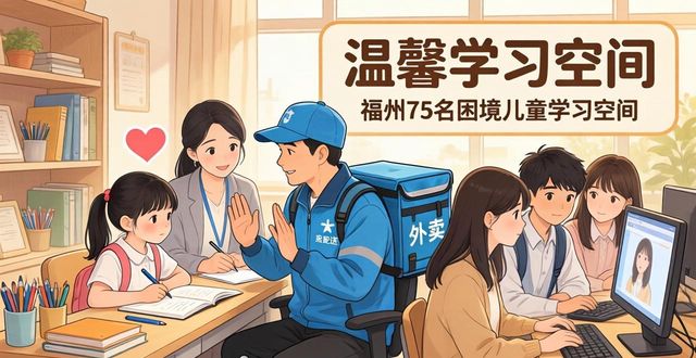 福州75名困境儿童获得温馨学习空间