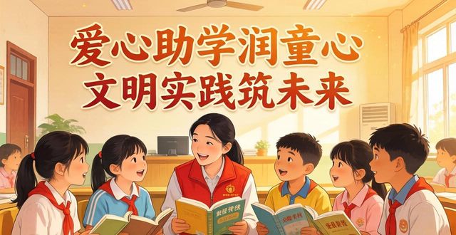 爱心助学润童心  文明实践筑未来