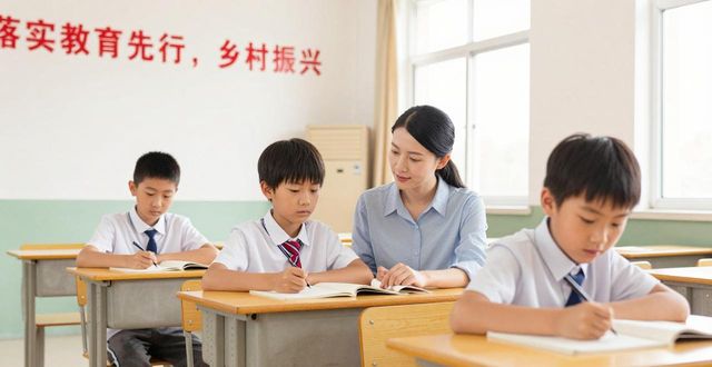 落实教育先行，乡村振兴