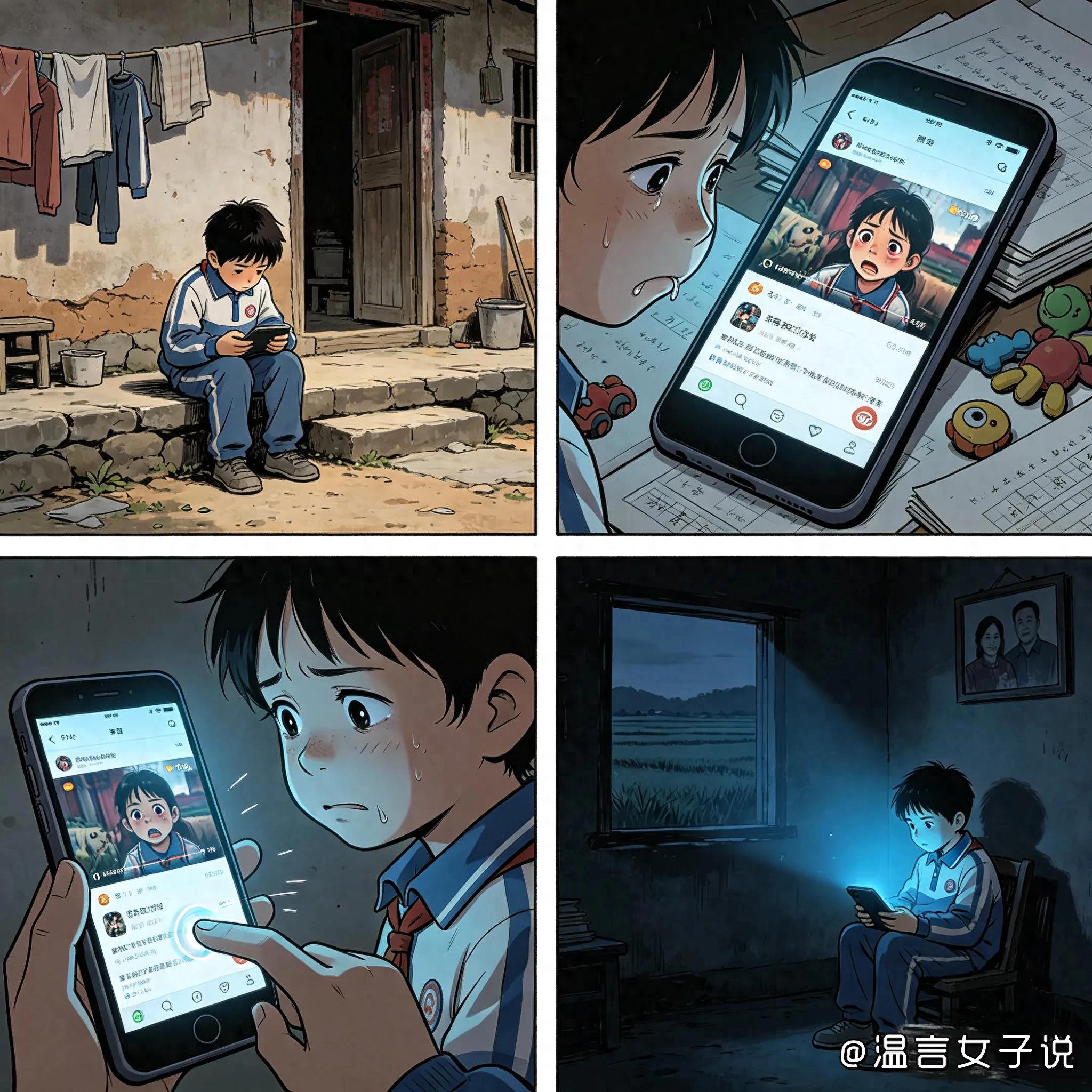农村留守儿童 短视频沉迷 危机_留守儿童
