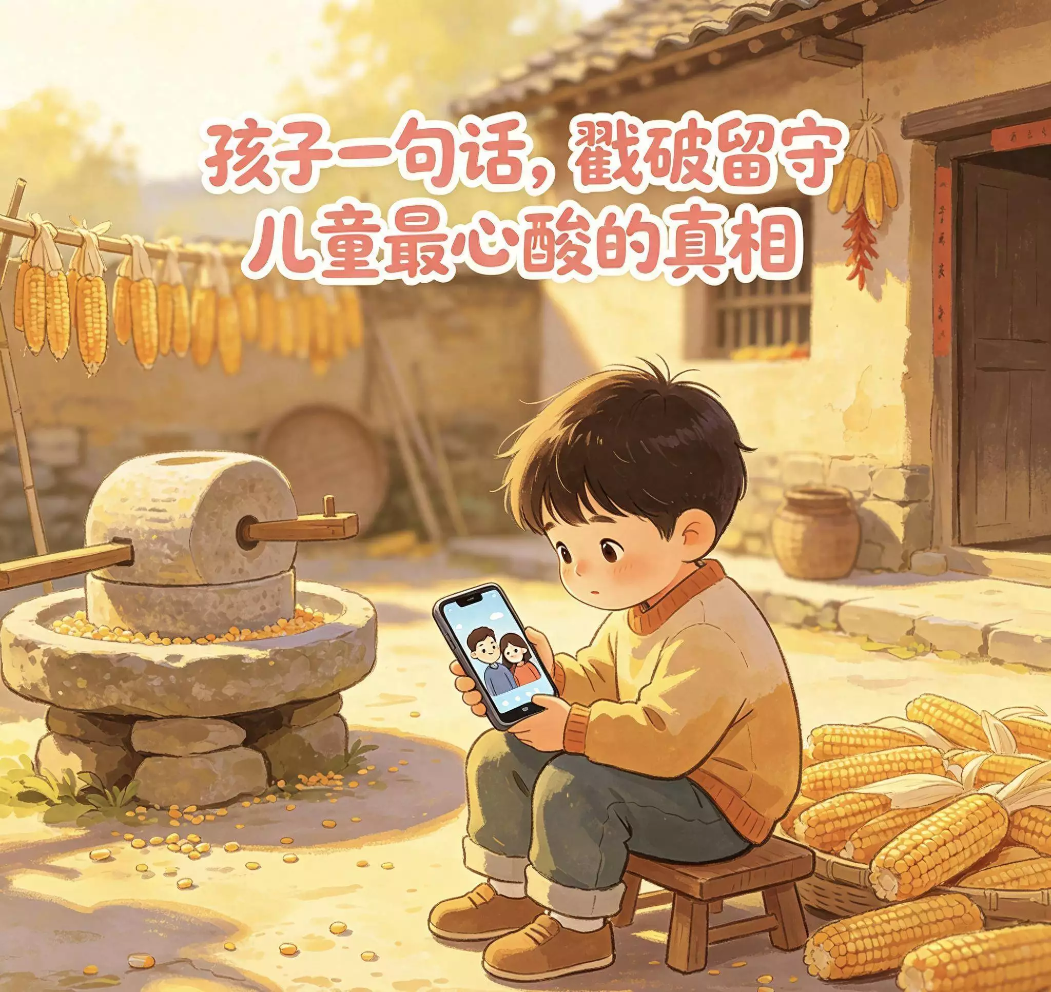留守儿童_隔代监护心灵空缺_留守儿童亲情陪伴