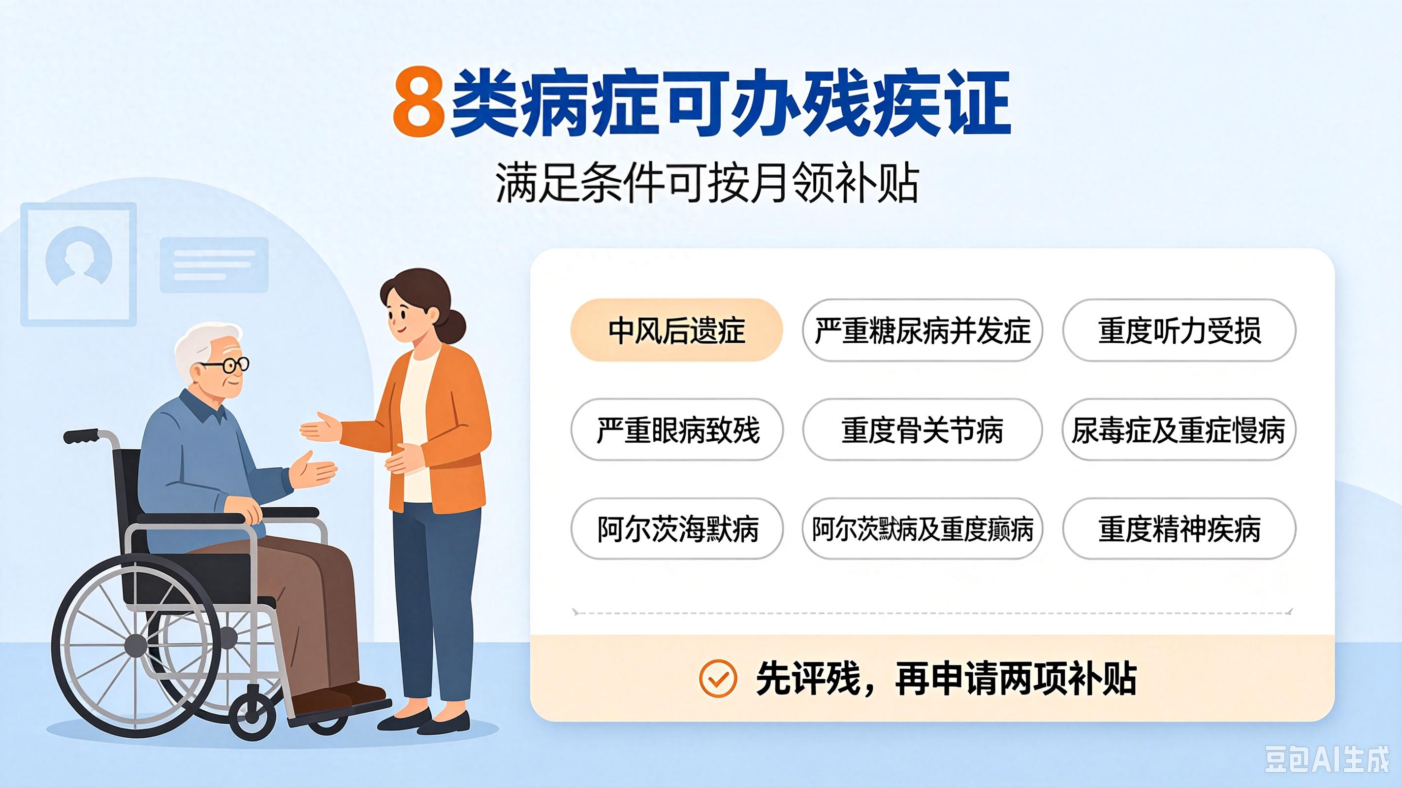 常见病症评残标准_残疾人士_残疾证办理条件