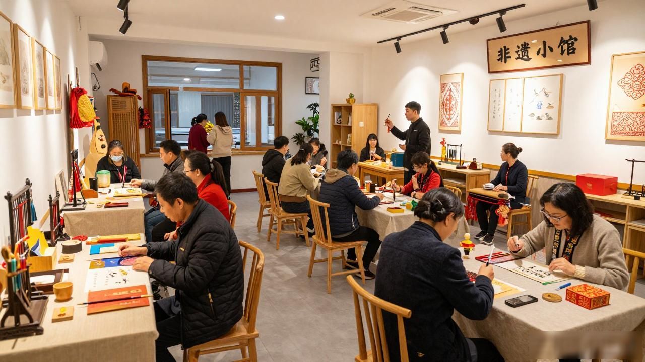 非遗文化_非遗小馆 社区文化传承 文化活动中心